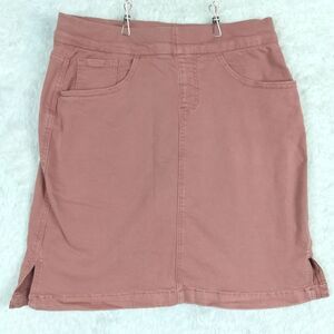Jag Womens Skirt On The Go Skort Denim Blush Pink Pull On Above Knee‎ 8